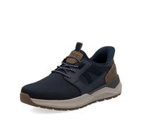 Rieker Men's Low-Top Trainers 06051, Men's Low Shoes, Loose Insole, Blue 14, 44 EU Weit