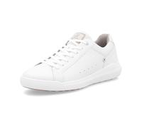 Rieker Men's Low Trainers White Leather/Textile Mix, White, 10 UK