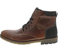 Rieker Men's natural brown leather lace up casual boots F4531 (Brown 24, UK Footwear Size System, Adult, Men, Numeric, Medium, 9.5)