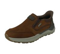 Rieker Mens Ready to Go Tex Casual Shoes 06052-22 - Brown Nubuck Leather - UK Size 9 - EU Size 43 - US Size 10