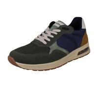 Rieker Mens Rieker Casual Lace Up Suede Leather Trainers B1000 - Green - UK 8
