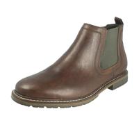 Rieker Mens Rieker Smart Casual Zip Up Ankle Boots 13757 - Brown - UK 10.5