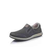 Rieker Men's Slip-On Sneaker Shoes Black Grey 17363