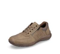 Rieker Men's Sneakers Slip-On Lace-Up Shoes Leather Beige 03010