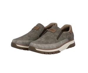 Rieker Men's Stan Slip On Trainers - Brown