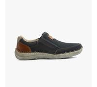 Rieker Mens Synthetic Leather Slip-On Comfort Blue Casual Shoes