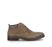 Rieker mens taupe / light brown suede leather chukka boots for jeans