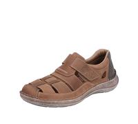Rieker 03078 Mens Comfort Casual Touch Fasten -Brown