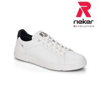 Rieker Mens Trainers R-Evolution White Leather Lace Up Lightweight Shoe 07102-80
