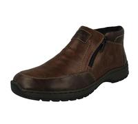 Rieker Mens Warm Lined Wide Fit Ankle Boots 03352-44 - Brown Synthetic - UK Size 10.5 Extra Wide - EU Size 45 - US Size 11.5