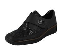 Rieker 537C0-00 Ladies Wedge Heel Shoes Black: EU 36 Size: EU 36