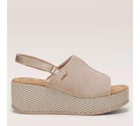 Rieker Mule Wedge Sandal BLUE SIZE 6 1/2