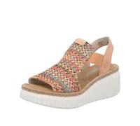 Rieker Multi Elasticated Sandals for Ladies | Rieker 69172-92 Colour: Multi, Size: EU 40 / UK 6.5