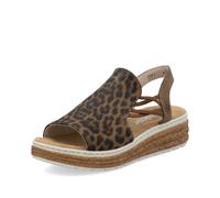 Rieker Multi Elasticated Sandals for Ladies | Rieker Colour: Metallic, Size: EU 36 / UK 3.5 36