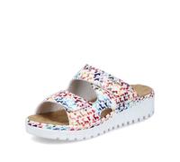 Rieker Multi Hook & Loop Sandals for Ladies | Rieker V1392-90 Colour: Metallic, Size: EU 41 / UK 7.5