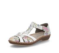 Rieker M1650 Synthetic Closed Toe t bar Sandals with Full Back (Multi Multi, UK Footwear Size System, Adult, Women, Numeric, Medium, 4)