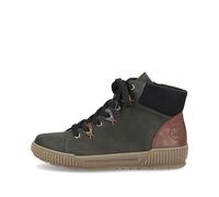 Rieker N0711-54 Women's Side Zip Lace Up Warm Lined Bt Ankle Boots