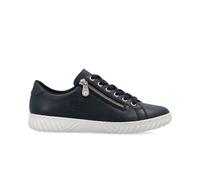 Rieker N0900 Women's Trainers Leather Zip Lightweight Comfortable Non-Slip Soft (Blue, UK Footwear Size System, Adult, Women, Numeric, Medium, 6.5)