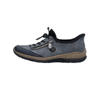 Rieker N3267-14 Navy Black Womens trainers in a Plain Synthetic in Size 36