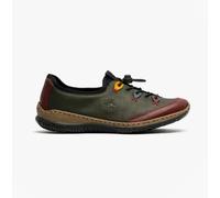 Rieker N3271 Womens Synthetic Leather Lightweight Casual Multi Lace-Up Shoes