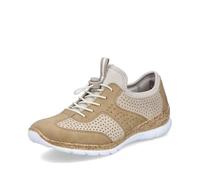 Rieker N4245 Women's Low-Top Trainers, Beige 60, 6.5 UK