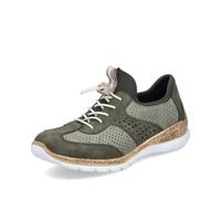 Rieker N4245 Women's Low-Top Trainers, Green 54, 4 UK