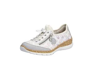 Rieker N4263 Ladies Multi Elasticated Shoes White