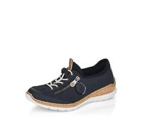 Rieker N4263 Women’s Low-Top Sneakers, Blue (Pazifik/Marine/Schwarz), 6.5 UK