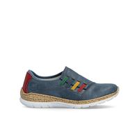 Rieker N4264 Herbie denim blue slip on shoes