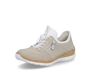 Rieker N42G0 Women's Slip-On Trainers, Beige 60, 6 UK