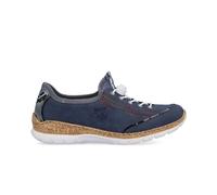 Rieker Damen Halbschuhe Women's N42T0 Low Shoes, weiß, 4 UK Blue