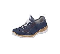 Rieker N42T0 Ladies Blue Elasticated Shoes Blue
