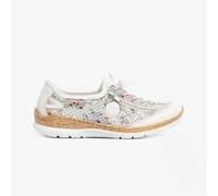 Rieker N42V1-90 Womens Trainers White/Multi - UK 3.5 - Multicoloured