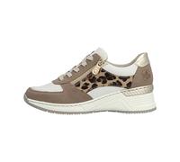 Rieker N4308-64 White Leopard Womens Trainers
