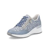 Rieker N4316 Women's Low-Top Trainers with Loose Insole, Blue 13, 8 UK