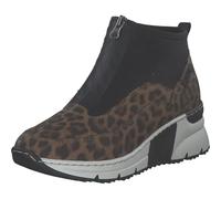 Rieker N6352-90 Slip-On Boots Textile & Synthetic Women's in Brown Combination, Brown Combi, 5 UK