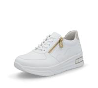 Rieker N8100 Women's Low-Top Trainers with Loose Insole, White 80, 3.5 UK
