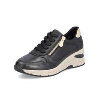 Rieker N9301 Zip Up/Lace Up Casual Shoe 8 UK Black