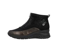 Rieker N9362-01 Women's Front Zip Casual Boot Ankle Boots (Black, UK 6)