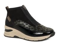 Rieker N9362 wedge heel sneaker boots with zip fastening