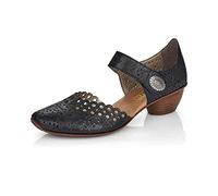 Rieker Pia Womens Open Court Shoes 4 UK Black