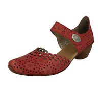 Rieker Pia Womens Open Court Shoes 6.5 UK Red