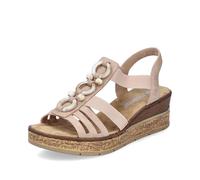 Rieker Pink Elasticated Sandals for Ladies | Rieker Colour: Rose, Size: EU 42 / UK 8 pink 42