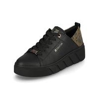 Rieker R-Evolution Leather Platform Sneakers, Black, 4 UK