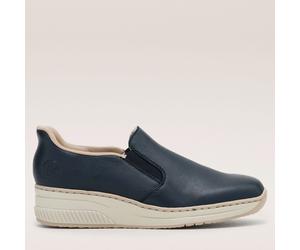 Rieker Ready 2 Go Wedge Shoe BLUE SIZE 6 1/2
