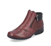 Rieker Red Zip Boots for Ladies | Rieker L4655-35 Size: EU 36 / UK 3.5, Colour: Red