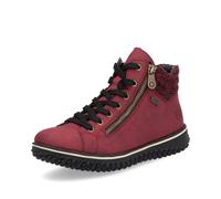 Rieker Red Zip Boots for Ladies | Rieker Z4263-35 Colour: Red, Size: EU 38 / UK 5