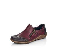 Rieker Red Zip Shoes for Ladies | Rieker L7571-25 Size: EU 41 / UK 7.5, Colour: Brown