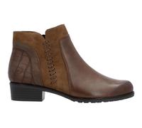 Remonte Womens Brown Leather & Suede Ankle Boots Lightweight Ladies Shoes- D6893