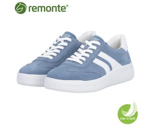 Rieker Remonte Womens Blue Leather Suede Lightweight Trainers Ladies Shoes D3E00